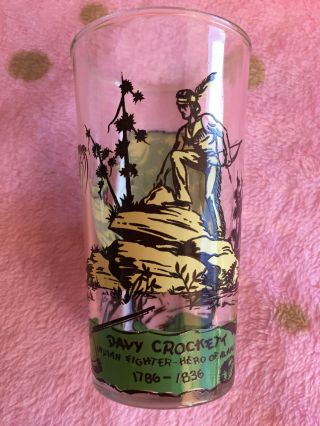 Vintage Davy Crockett Collector Glass