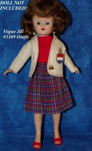 Vintage Vogue Jill Jan School Girl Outfit 3369 Red Dress Jacket,  Shoes