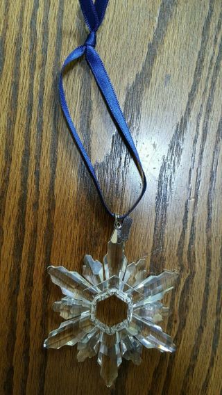 1998 Swarovski Crystal Snowflake Ornament Christmas Glass
