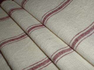 Vintage Hand Woven 100 Cotton Fabric 40cm X 200cm