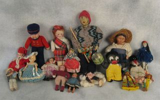 Dolls Vintage,  Ethnic,  Celluloid,  Tourist Cloth African American