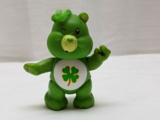 Vintage 1983 Agc Care Bears Action Figure Poseable Kenner 3 " Good Luck Green Toy