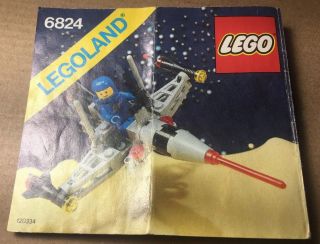 Vintage Lego Classic Space Instructions Only Set 6824 Space Dart 1 From 1984