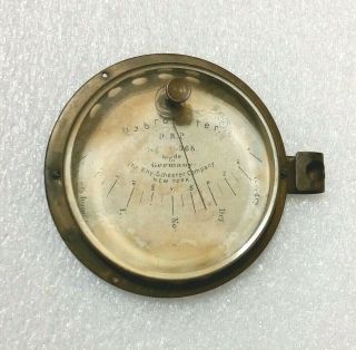Antique Brass Hygrometer Relative Humidity,  Kny - Scheerer Co,  Germany,  Steampunk