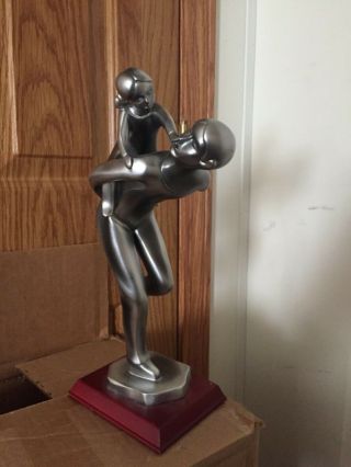 Herco Gift Professional Silver Tone Statue Figurine - Father & Daughter Piggyback