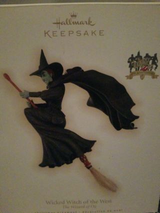 2009 Hallmark Keepsake Ornament Wicked Witch Of The West Wizard Of Oz 70th Ann.