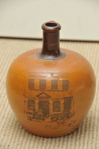 Doulton Lambeth 19th Century Salt Glazed Whiskey Jug Transvaal Bottling Co.
