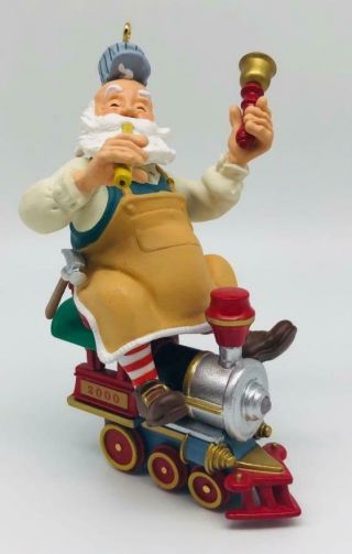 2000 Toymaker Santa Hallmark Ornament 1 Train