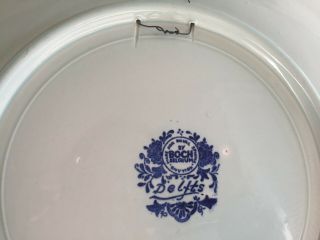 OVER 10 - Gorgeous Large Blue and White Wall Plate by Boch Belgium 3