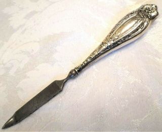 Antique Sterling Silver Handle Nail File 5.  25 " Long