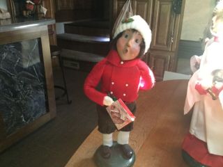 Byers Choice Caroler Boy With White Hat 1996