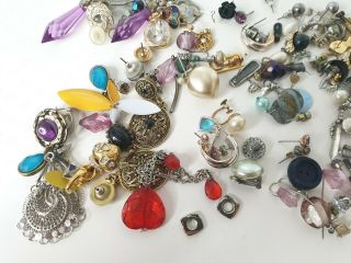 Antique or Vintage Mixed Costume Earrings Jewellery Jewelry Joblot 4