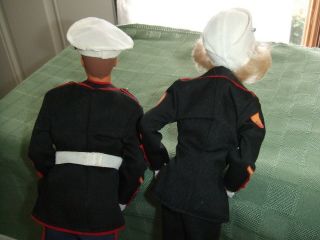 Vintage Mattel 1991 Barbie & Ken Stars ' n Stripes Marine Corps 3