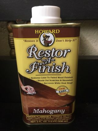 Howard Restor - A - Finish Mahogany Wood Furniture Restorer 8 Oz