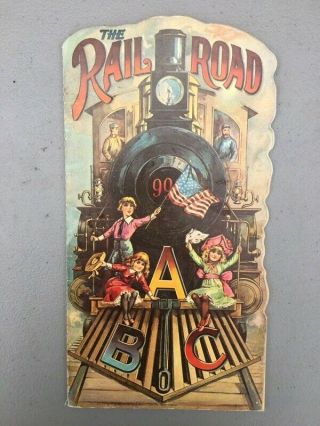 Vtg 1982 The Railroad 99 Kids Abc Alphabet Book Antique Reprint 1800 
