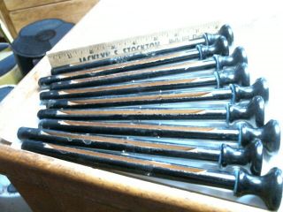9 Pump Organ stops pulls 1887 Hammond antique vintage old parts 3