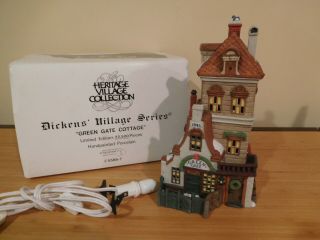 Dept 56 Dickens Village - Green Gate Cottage - Limited Edition