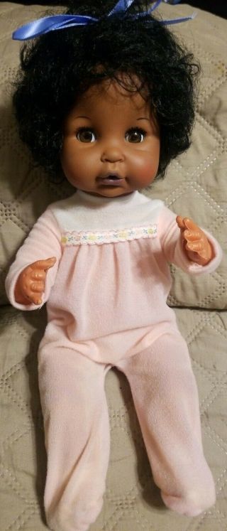 Vintage Eegee 13 - 14 " African American Doll Aa W/ Black Soft Curls
