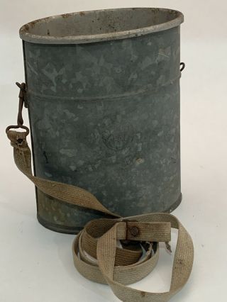 Old Pal Minnow Bucket Vintage Minnow Bucket Fishing Pal Galvanized Metal Strap