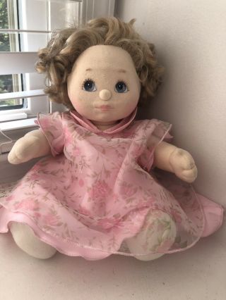 Vintage Mattel My Child Doll Blond With Blue Eyes