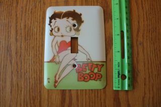1997 Betty Boop Metal Light Switch Cover Plate Vintage Single Switch