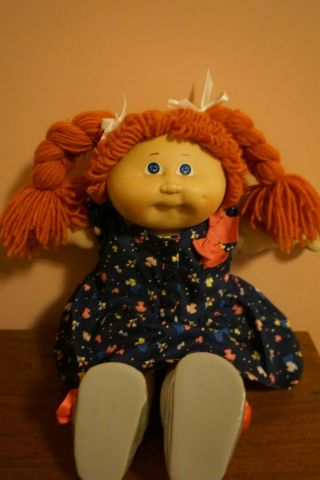 Vintage 1983 Cabbage Patch Kid Doll With Red Hair