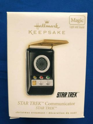 Hallmark 2008 Star Trek Communicator Light Sound