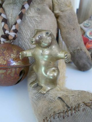 Very Old/Antique Solid Brass Bear - Lovely Display Piece FINAL SILLY 2