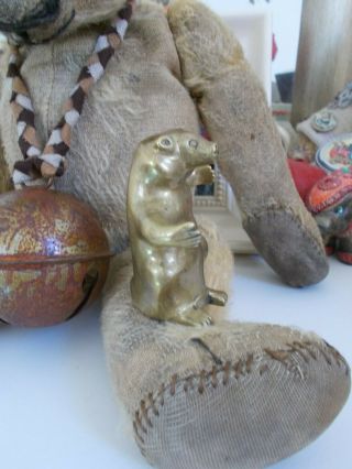 Very Old/Antique Solid Brass Bear - Lovely Display Piece FINAL SILLY 5