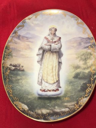 1994 Bradford Exchange Visions Of Our Lady Our Lady Of La Salette Wall Plate
