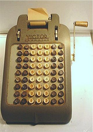 Vintage Victor Champion Adding Machine