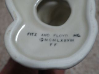 Pair 1978 Fitz And Floyd Candle Holders 4