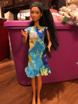 Vintage 1976 Disney Pocahontas Doll Mattel Large 18 " Tall Barbie