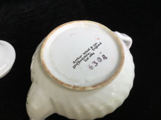 Vintage Arthur Wood & Son Porcelain Teapot Staffordshire England Rose Pattern 6