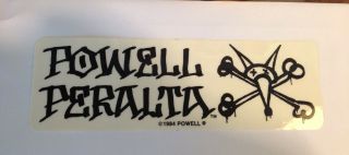 Vintage Skateboard Sticker Powell Peralta Vato Rat Bones Nos Santa Vision Sims