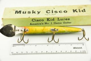 Vintage Musky Cisco Kid Antique Fishing Lure ET38 3