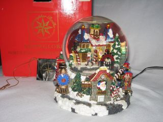 Christopher Radko North Pole Express Snowglobe Christmas Train Lights Musical 3