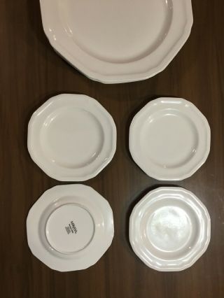 Set of 4 Mikasa Antique White (Bone China) Dinner Plates,  4 Sm Plates,  2 Bowls 4