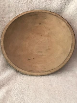 Antique / Primitive Munising Wooden Dough Bowl 8 - 3/4 Inch