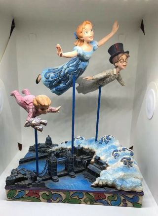 Jim Shore Disney Showcase Peter Pan Darling Family Straight On Til Morning