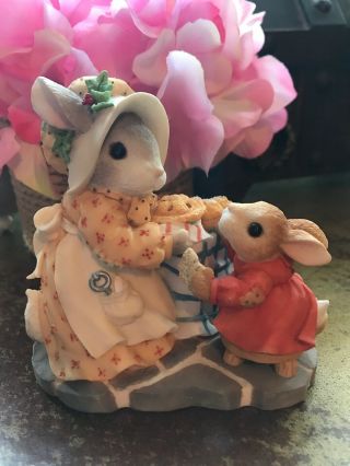 Enesco Blushing Bunnies Bunny Baby “a Double Batch Of Blessings” 299448,  1998