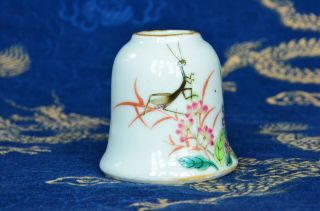 A Chinese Antique Qing Dynasty Tongzhi Mark Porcelain Brush Washer