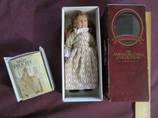 Mib Vintage American Girl Pleasant Company Felicity Mini Doll W/book Nr