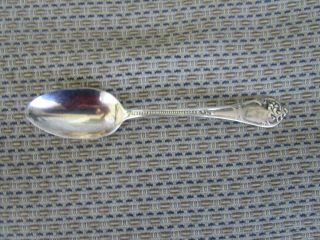 Gorgeous Floral Solid [sterling Silver] Tea Spoon Marked [sterling,  925/1000 ]