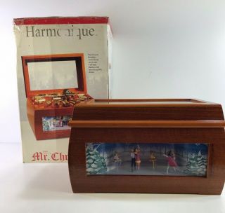 Mr Christmas Harmonique Music Box 10 Song Cylinders Lighted Ballet Dancers 2001