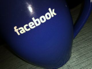Facebook Engraved Cobalt Blue Ceramic Coffee Mug 2011 Conference Fb Swag