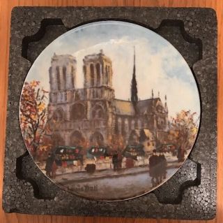 La Cathedrale Notre Dame Limoges Plate By Louis Dali Fu 696