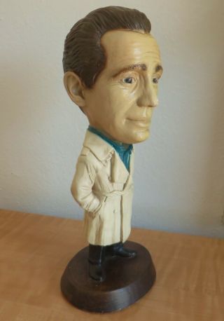 Vintage 1973 Humphrey Bogart Chalkware Statue Big Head Bogie Casablanca