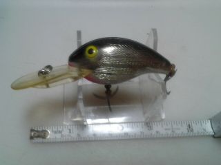 Rebel Bait Co,  Deep Wee R,  Silver With Black Back,  Red Throat,  C Mid 80 