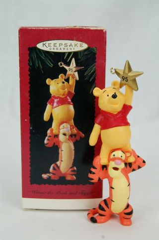 Hallmark Winnie The Pooh And Tigger 1995 Disney Christmas Keepsake Ornament